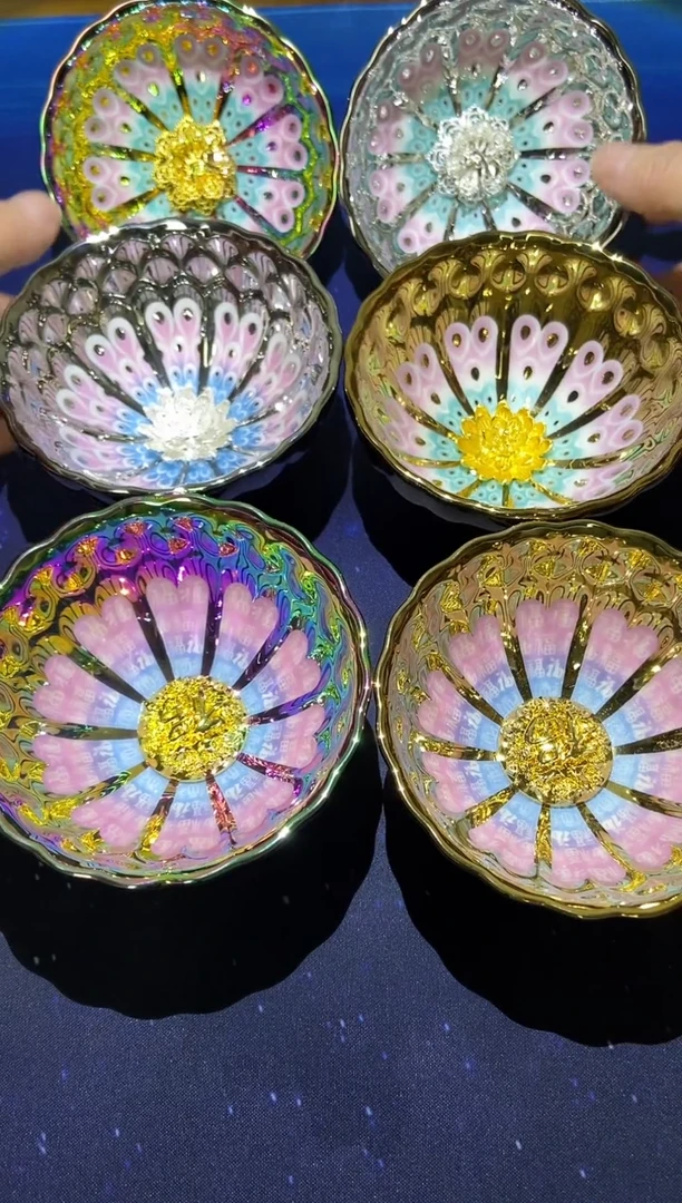 6只夜光杯精美陶瓷杯