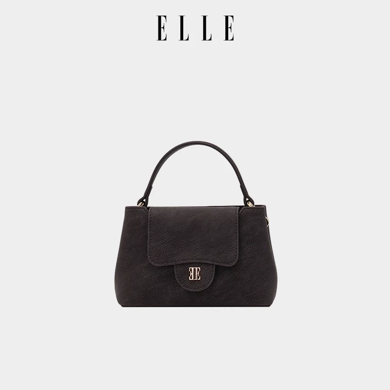 ELLE25新款女士复古风单肩斜挎包肩包单肩款可调节手袋25739