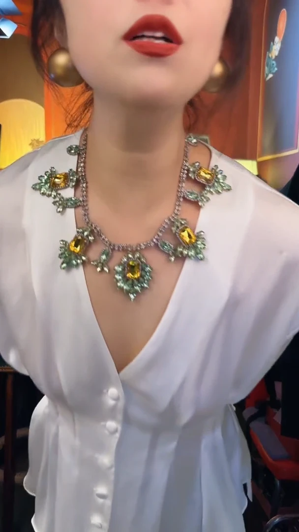 无铜合金无铜合金孤品不折腾系列重工镶嵌款项链