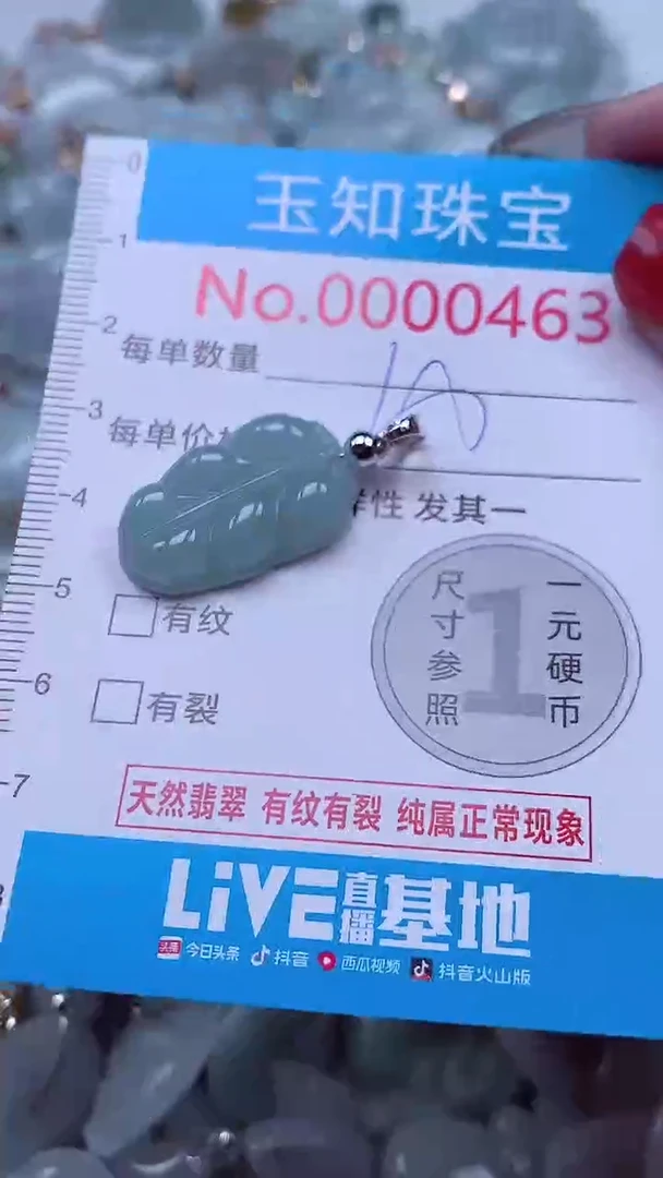 吊坠(不含链)未镶嵌翡翠463