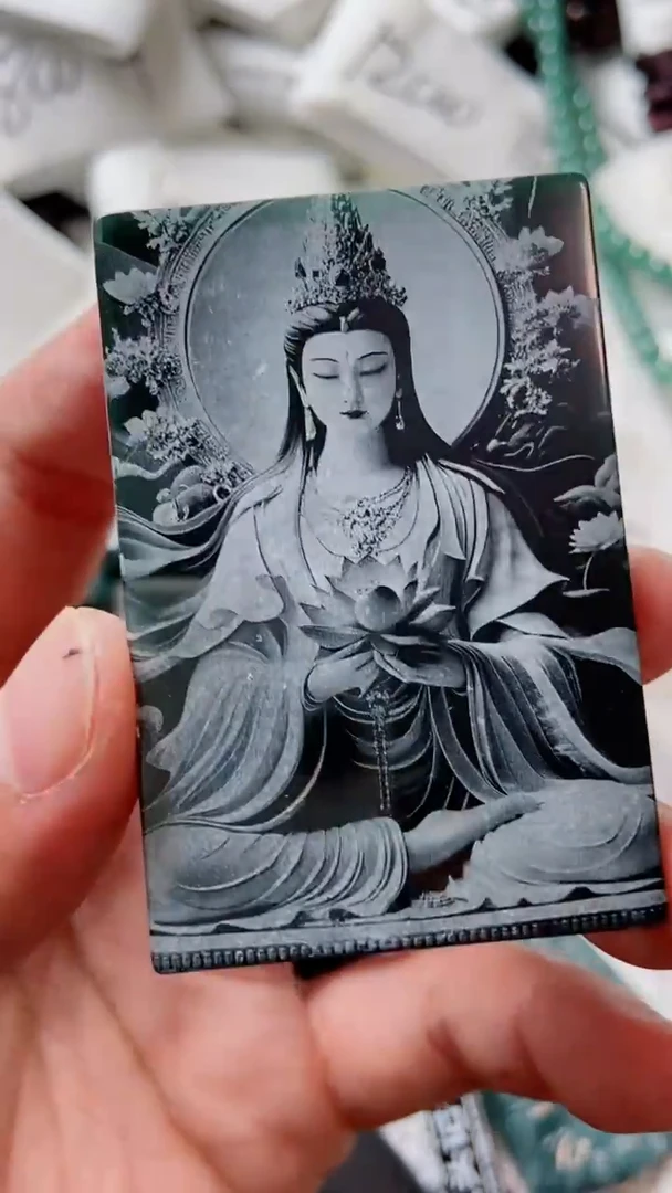 颈饰未镶嵌翡翠山水