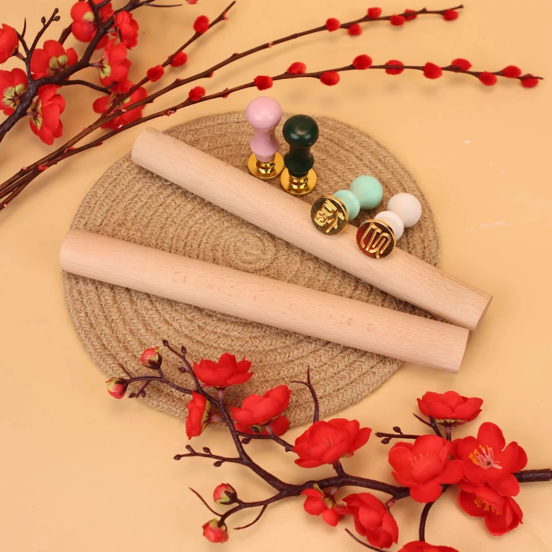 【年夜】家用擀面杖创意福财印花面食不粘烘培包饺子居家好物神器