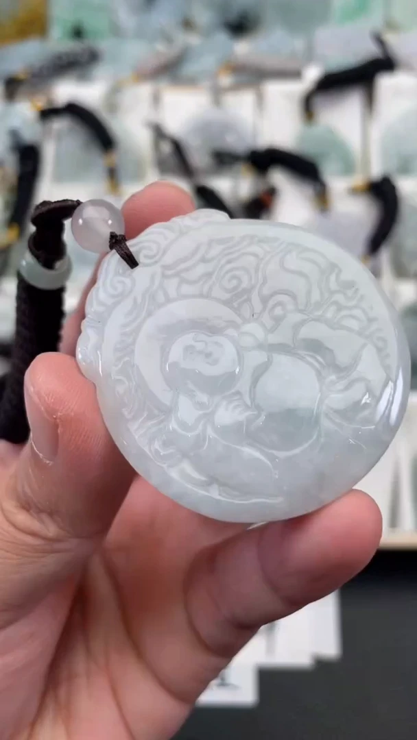 颈饰未镶嵌翡翠天然缅甸翡翠A货72