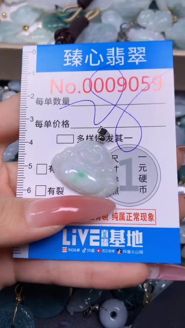 【闪购商品】翡翠颈饰未镶嵌含绳0009059