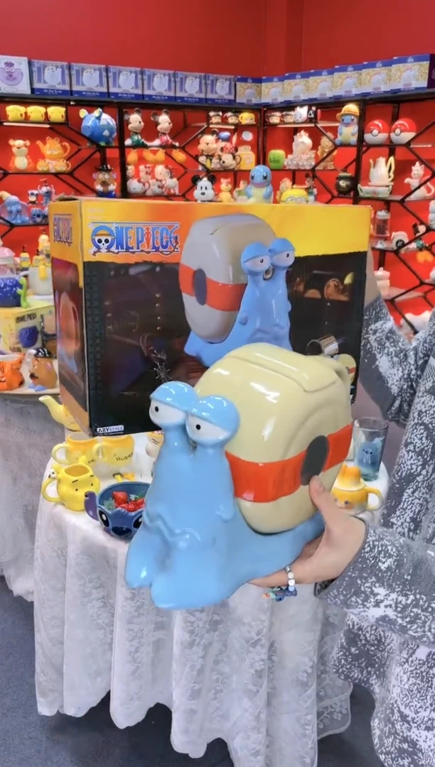 【闪购商品】.@@海贼王电话虫水壶（原盒）