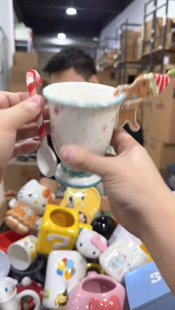 瓷片姜饼人一杯一勺