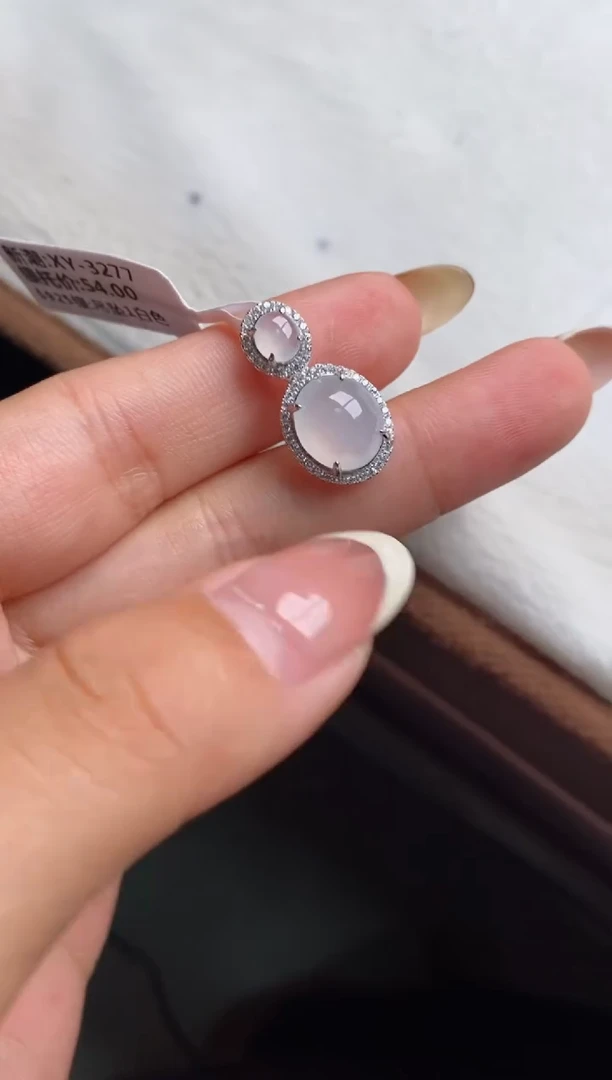 银S925镶嵌戒指翡翠天然A货翡翠