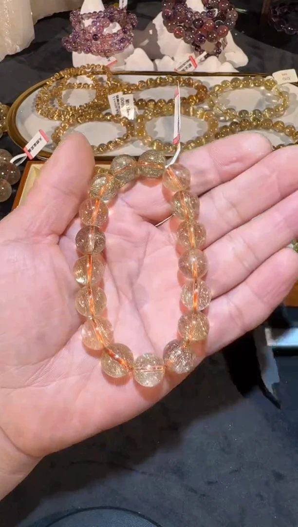 未镶嵌手串发晶SJ-467金发晶