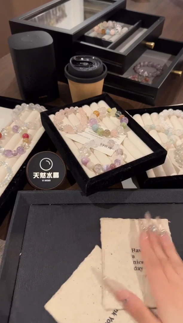 水晶手链合金黄水晶x1259