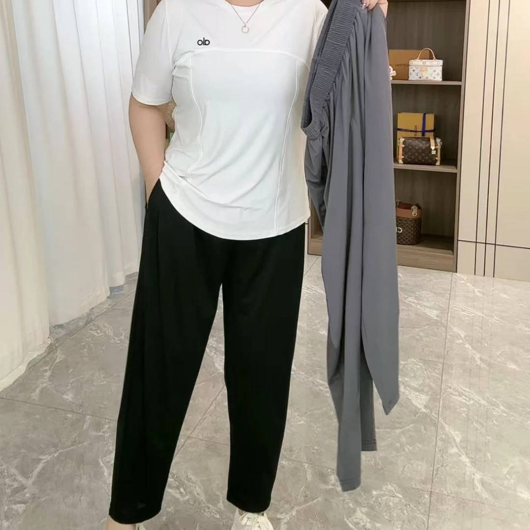 6815夏季刨冰凉感萝卜九分裤