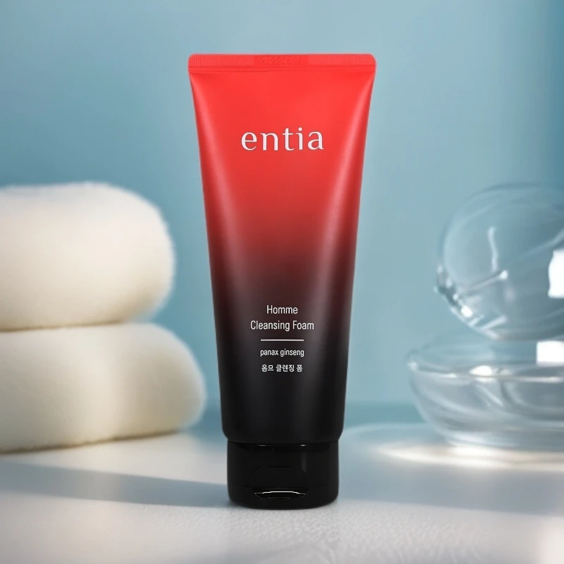 【entia恩沙】男士净透泡沫洁面乳清爽清洁洗面奶150ml洁净