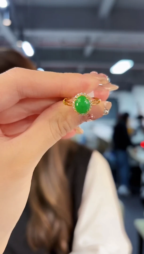 【闪购商品】翡翠戒指未镶嵌缅料A货/支持复检/一件