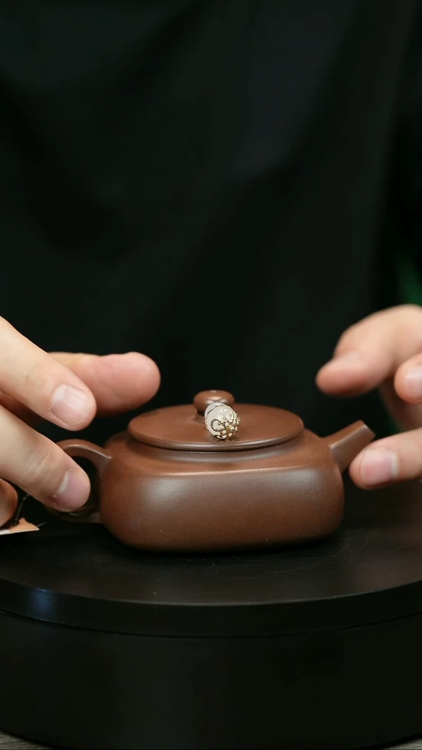 茶壶紫砂月****️H2103赵信军光素天圆四方