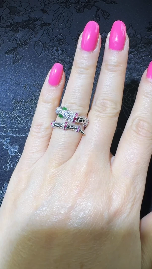 【闪购商品】翡翠戒指银S925镶嵌戒指