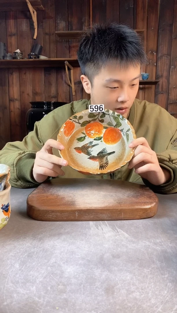 碗596，手工手绘，超值陶瓷