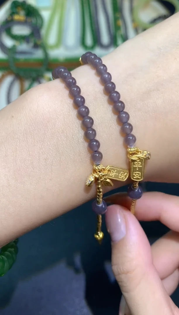 手链银S925镶嵌和田玉手链多样性发其一A10|380