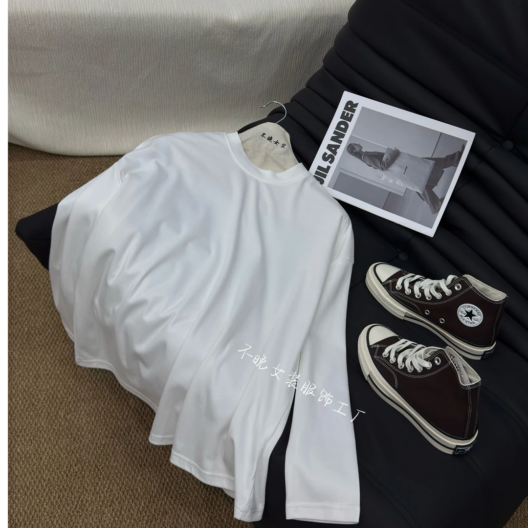 【全棉T】原创设计师款休闲小众春秋薄款基础百搭神器