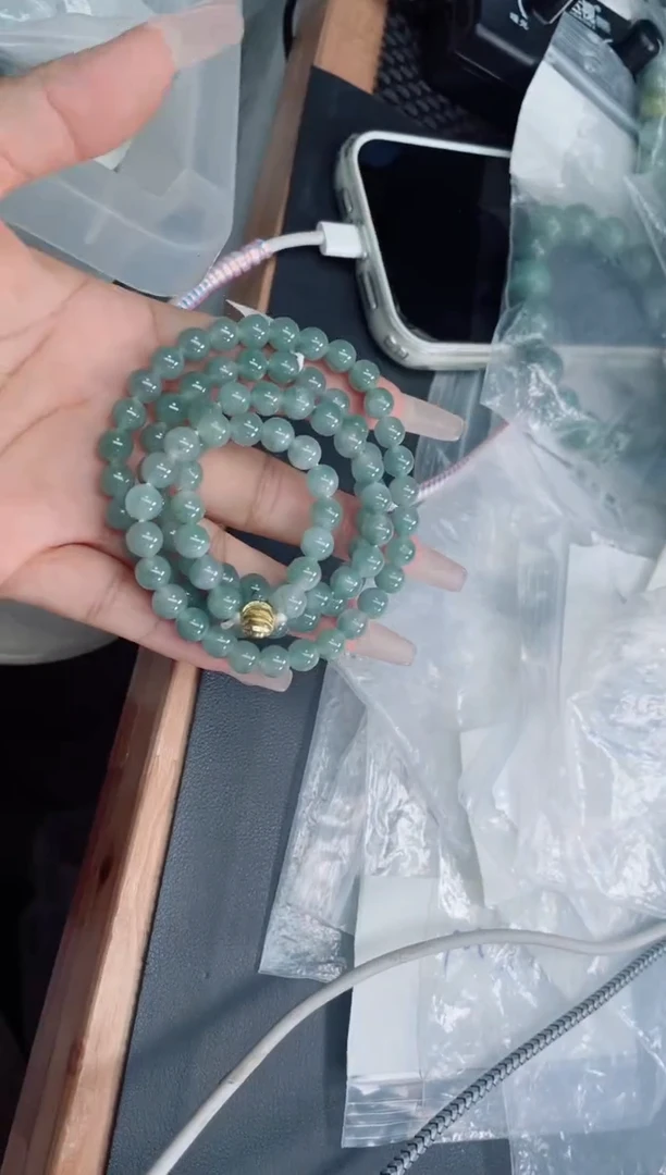 未镶嵌定制翡翠珠串