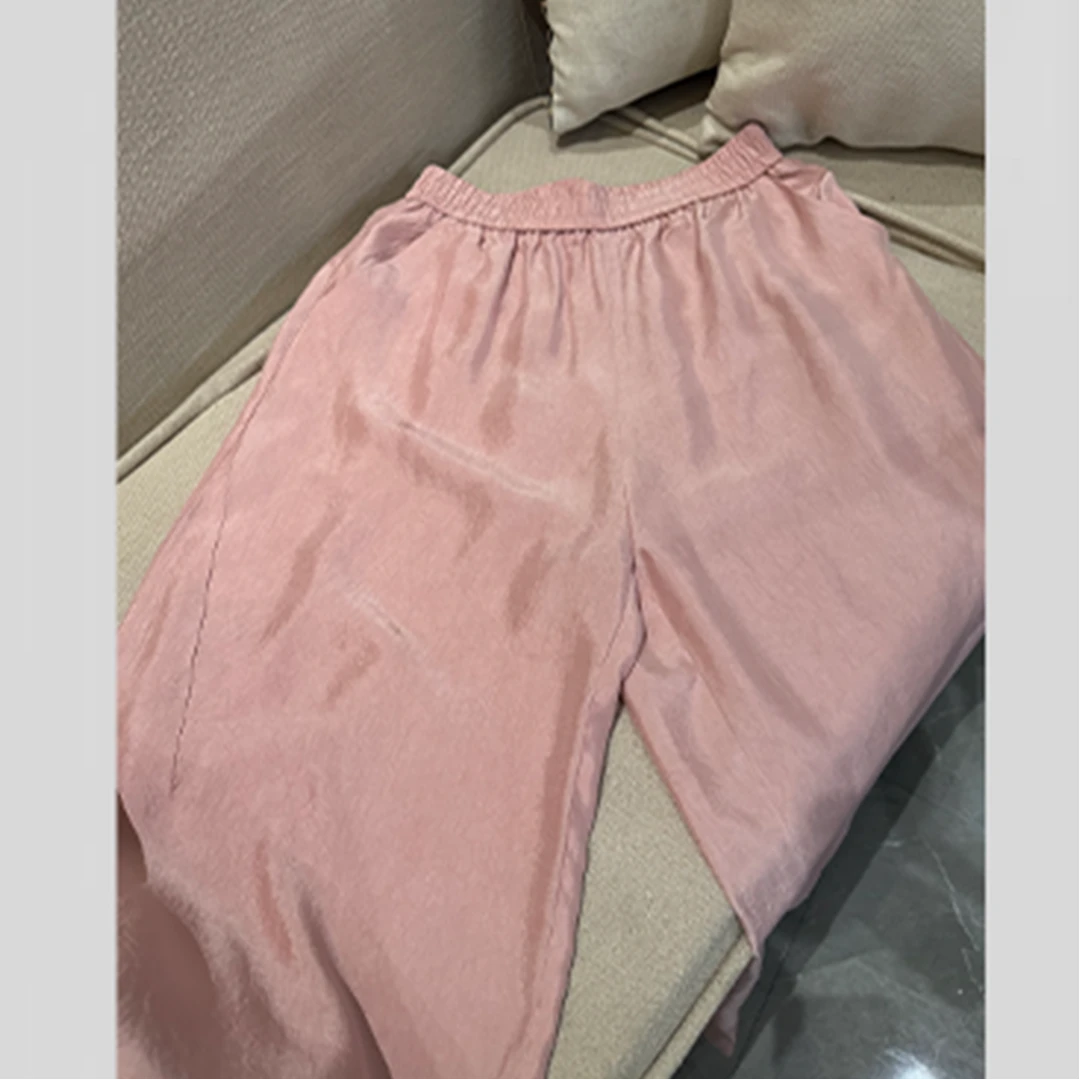【米米私服】2025 夏季设计百搭碎花九分休闲裤2502-232