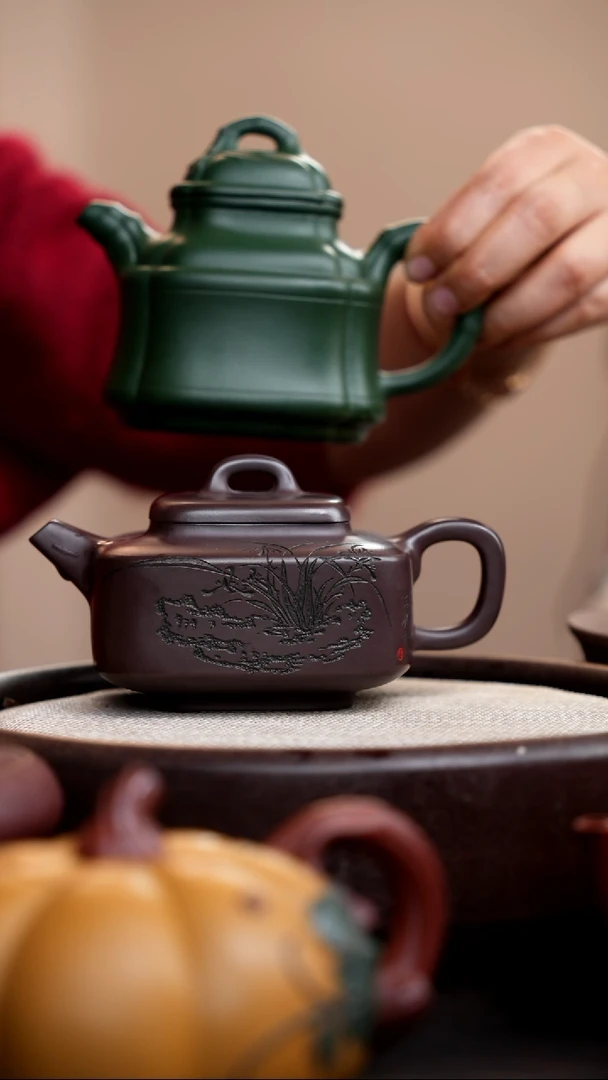 【闪购商品】紫砂茶壶高货礼盒3把壶/筋囊+大红袍