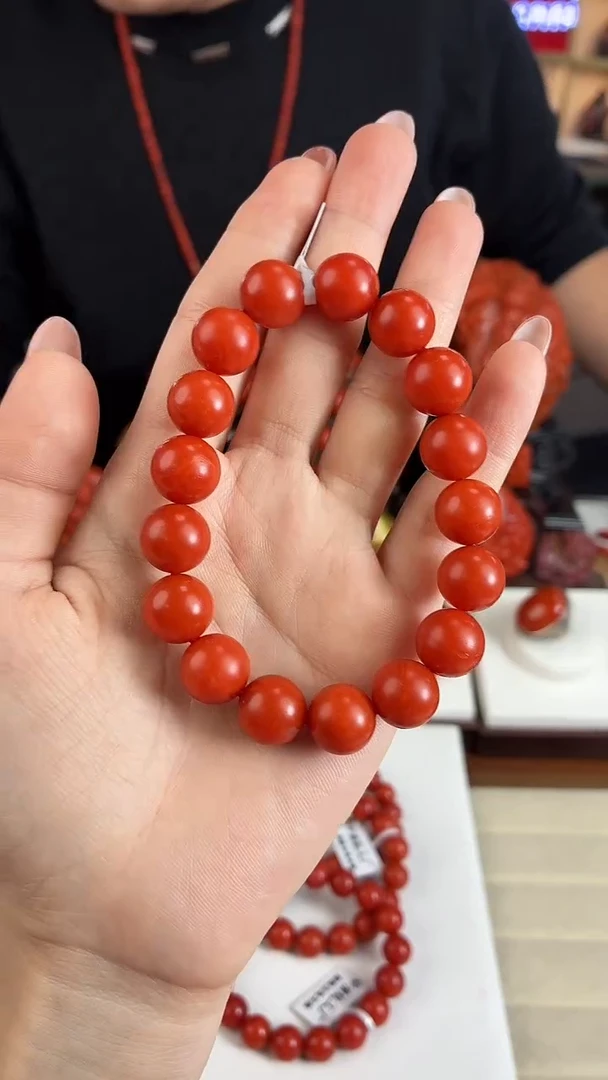 未镶嵌保山阿东寨手串12mm南红玛瑙（多样式发其一）