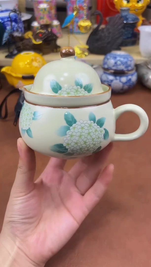 陶瓷茶具摆件旅行套组