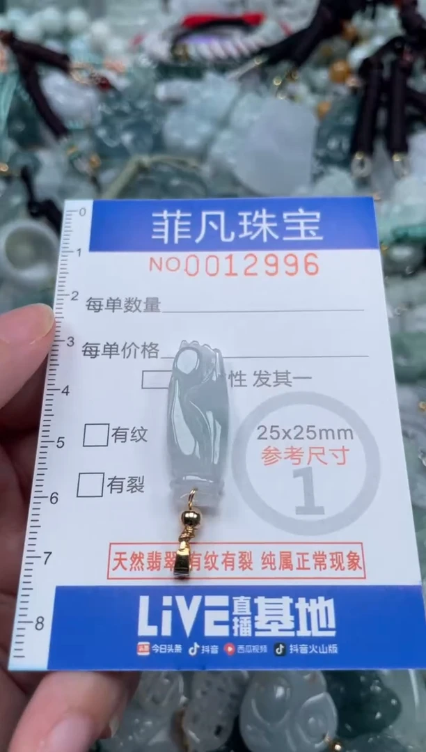 颈饰未镶嵌翡翠12996