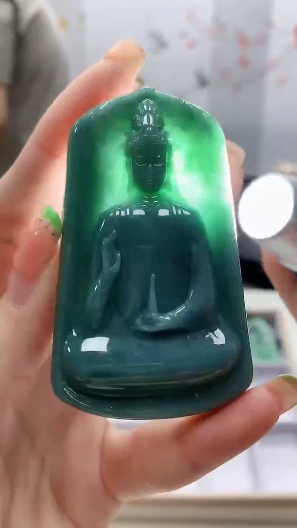 未镶嵌定制翡翠4917ry-毛货挂件14
