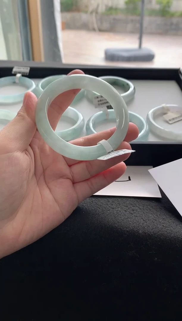 未镶嵌手镯翡翠57.4正圈Y4116买断