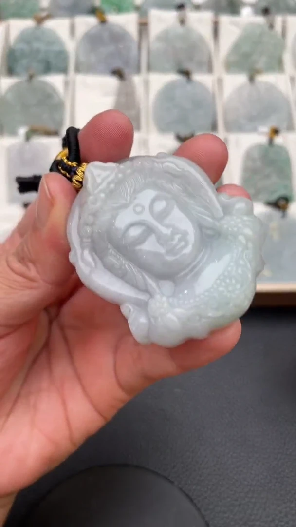 颈饰未镶嵌翡翠天然缅甸翡翠A货127