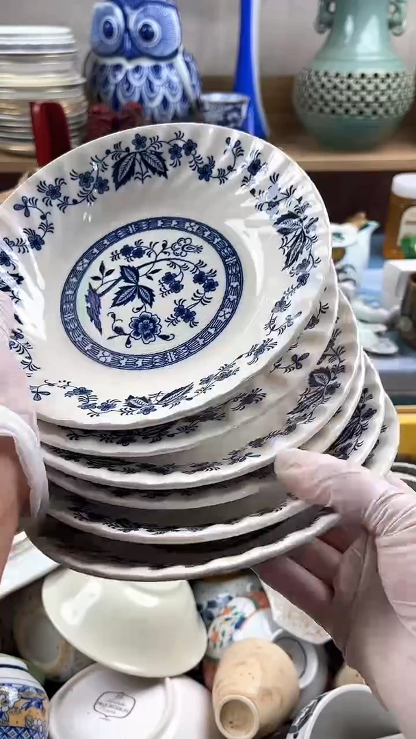 瓷片英歌瓷器满19.9包邮