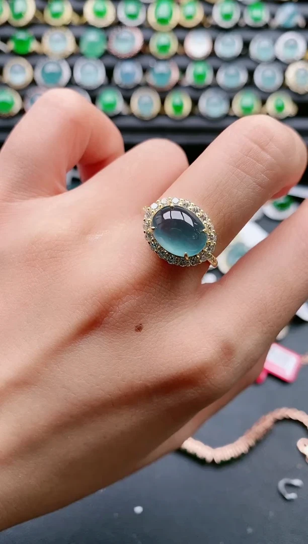 【闪购商品】翡翠戒指银S925镶嵌1111111
