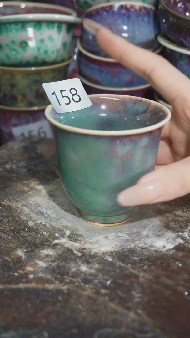 摆件精品窑变钧瓷茶器