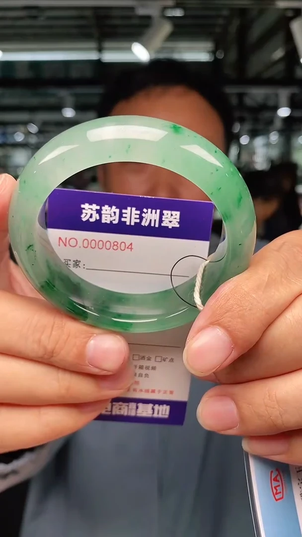 石英质玉（非洲翠）手镯未镶嵌53+