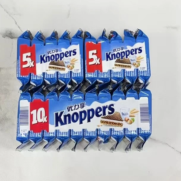 【2025-10-28到期】德国进口 Knoppers优力享榛子威化饼干