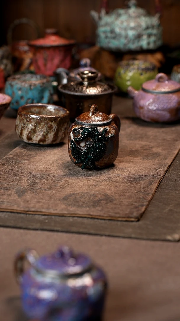 景德镇柴烧志野杯