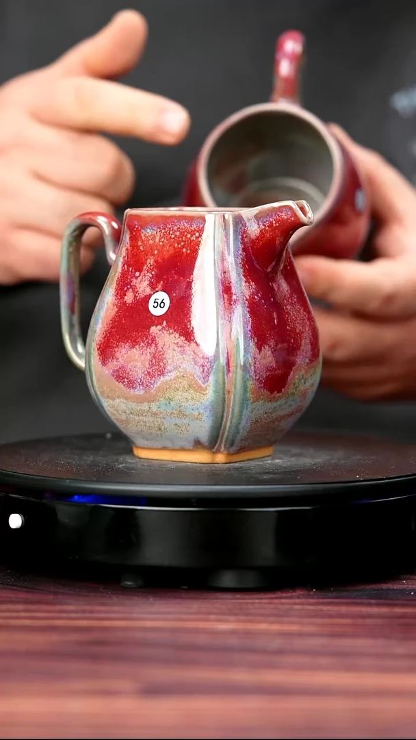 其他钧瓷56#李朝斐一级品原矿钧瓷公道杯