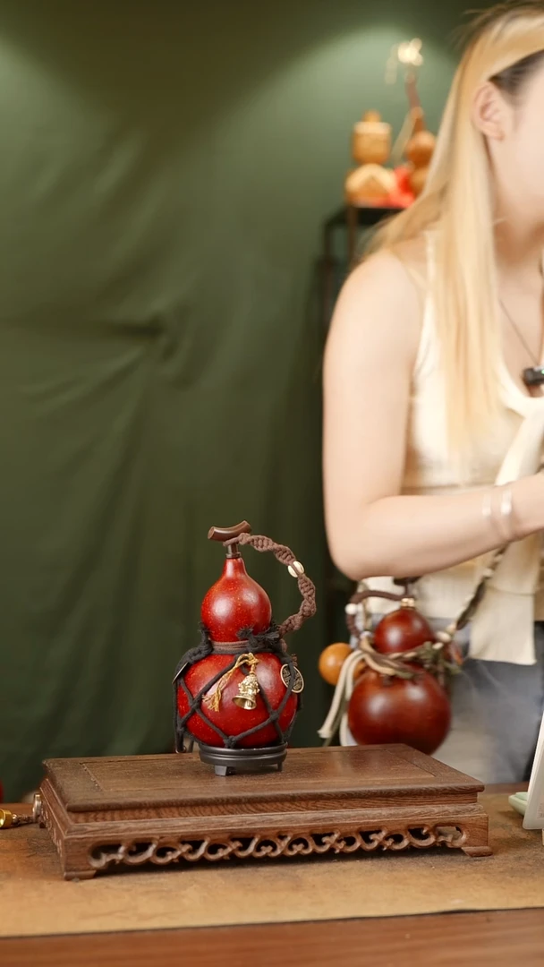 153号精品天然大漆酒葫芦一物一拍~