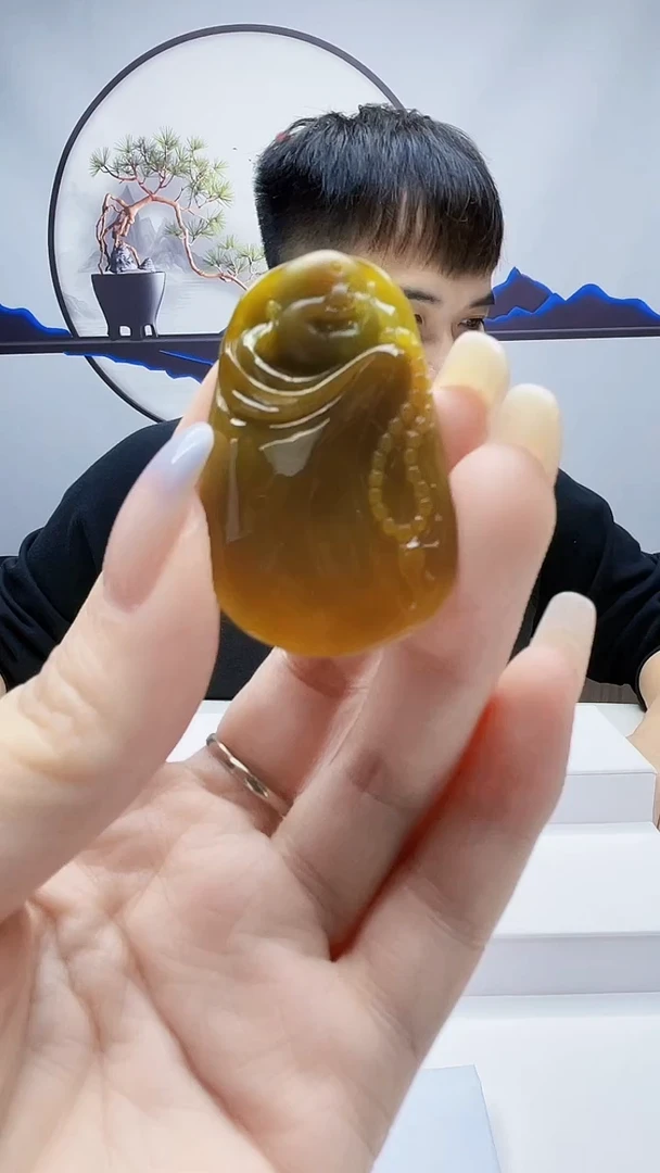 未镶嵌定制翡翠毛货挂件55