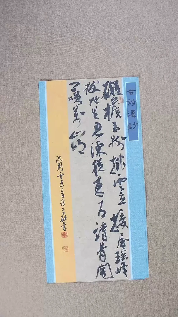 【闪购商品】书法张文敏69*34古诗选抄