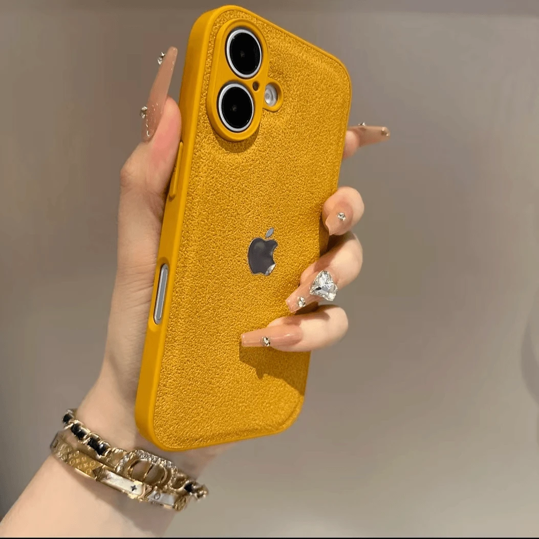 秋冬高级月坑纹适用于12苹果16promax手机壳15高级13防摔14爆款11