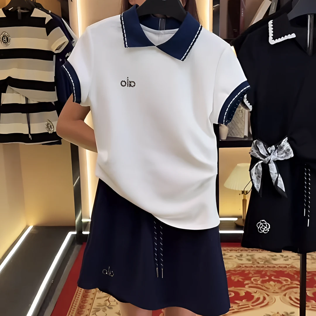 夏季新款工装风螺纹袖套装裙两件套连衣裙裤