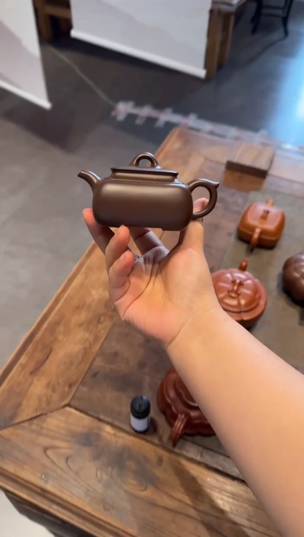 茶壶紫砂介*长四方 紫砂壶