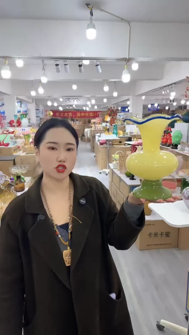 【闪购商品】琉璃昕洋花器K-品18