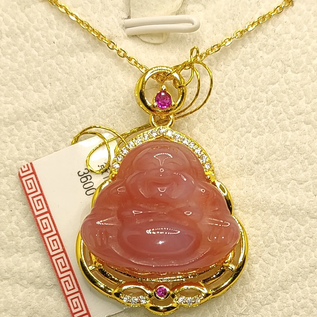 2010天然盐源玛瑙佛公h吊坠d