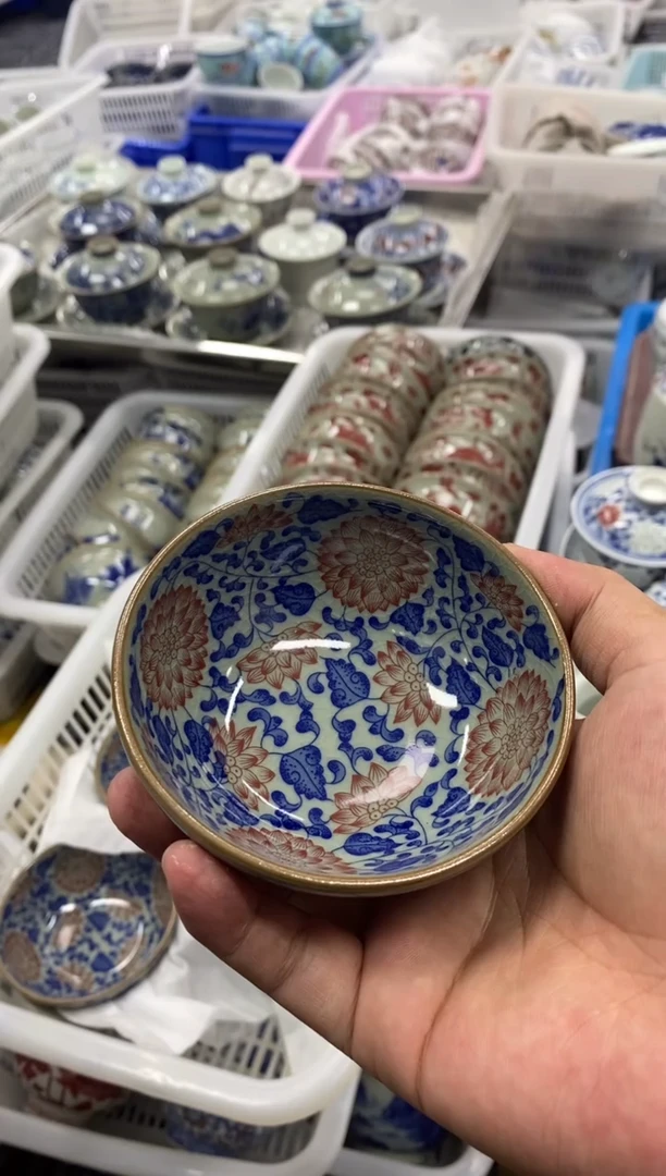 杯景德陶瓷茶具容量约80
