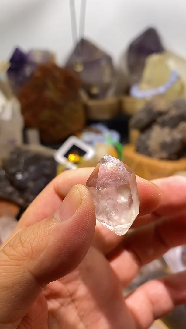 水晶珠宝半成品未镶嵌55号高透闪灵钻