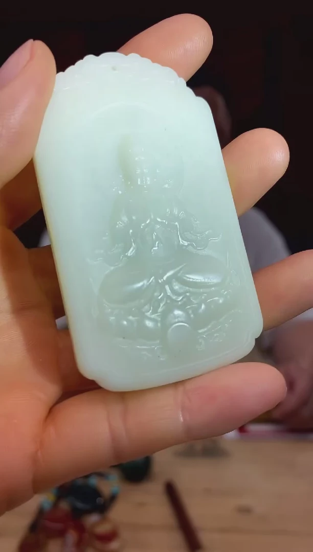 和田玉未镶嵌颈饰d650