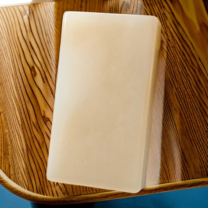 （野牛沟糖包玉大牌）稀有和田玉无事牌老熟油润细腻男通用时尚百搭