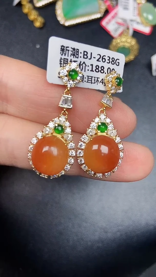 银S925镶嵌戒指翡翠2150